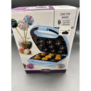 9 Cake Pop and Donut Hole Bakery Nostalgia Electrics Unused Blue Party Holiday